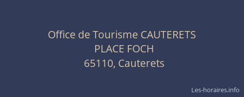 Office de Tourisme CAUTERETS