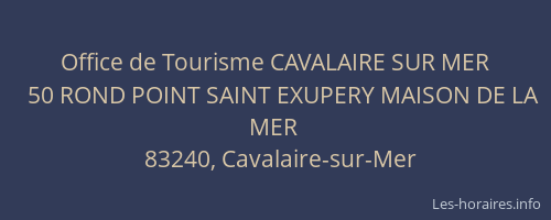 Office de Tourisme CAVALAIRE SUR MER