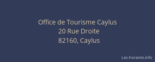 Office de Tourisme Caylus