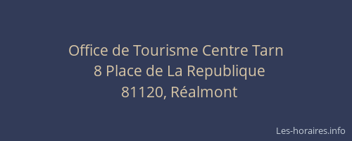 Office de Tourisme Centre Tarn