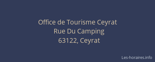 Office de Tourisme Ceyrat