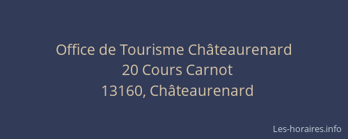 Office de Tourisme Châteaurenard
