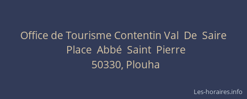 Office de Tourisme Contentin Val  De  Saire