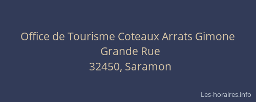 Office de Tourisme Coteaux Arrats Gimone