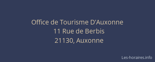 Office de Tourisme D'Auxonne