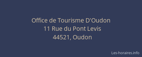 Office de Tourisme D'Oudon