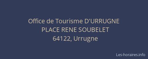 Office de Tourisme D'URRUGNE