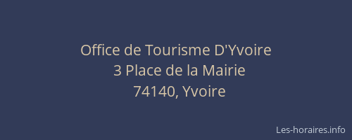 Office de Tourisme D'Yvoire