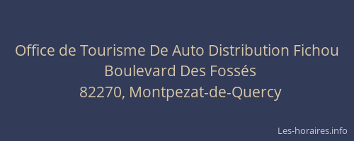 Office de Tourisme De Auto Distribution Fichou