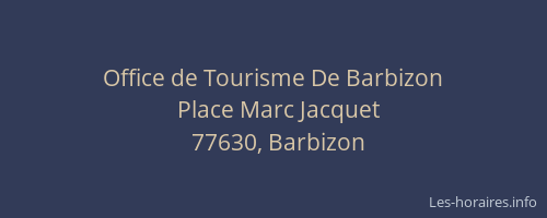 Office de Tourisme De Barbizon