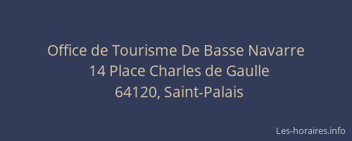 Office de Tourisme De Basse Navarre