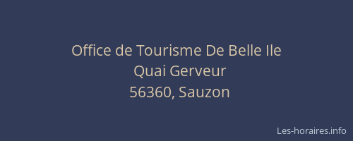 Office de Tourisme De Belle Ile