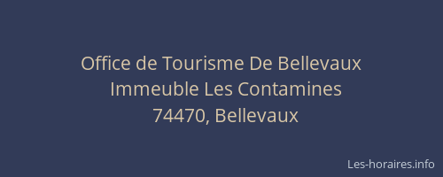 Office de Tourisme De Bellevaux