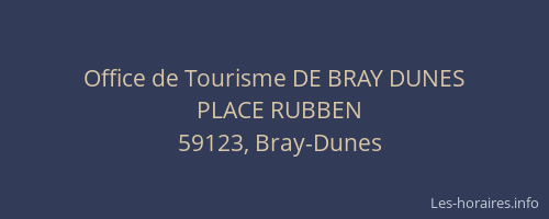 Office de Tourisme DE BRAY DUNES