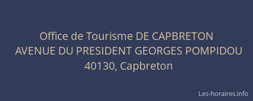 Office de Tourisme DE CAPBRETON