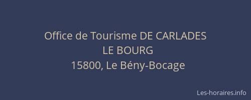 Office de Tourisme DE CARLADES