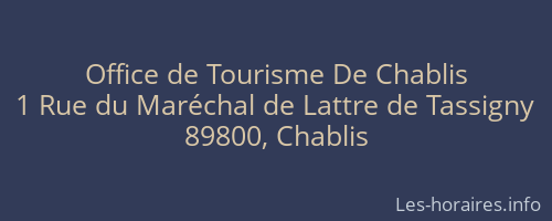 Office de Tourisme De Chablis