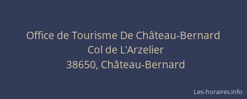 Office de Tourisme De Château-Bernard