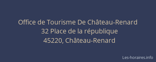Office de Tourisme De Château-Renard
