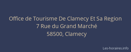 Office de Tourisme De Clamecy Et Sa Region