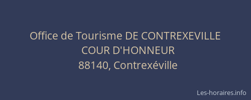 Office de Tourisme DE CONTREXEVILLE