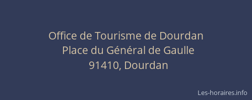 Office de Tourisme de Dourdan