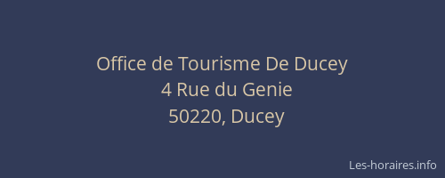 Office de Tourisme De Ducey
