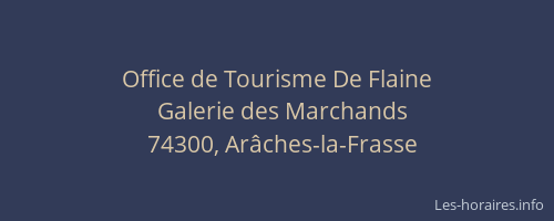 Office de Tourisme De Flaine