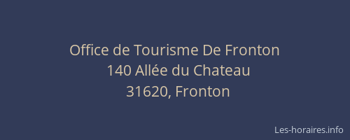 Office de Tourisme De Fronton