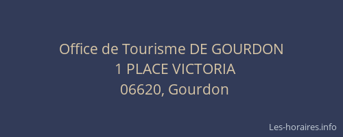 Office de Tourisme DE GOURDON