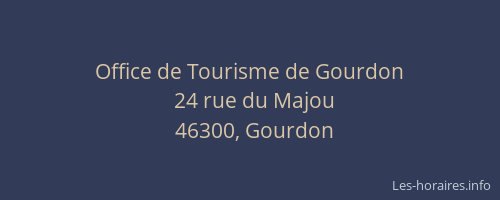 Office de Tourisme de Gourdon