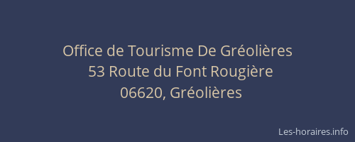 Office de Tourisme De Gréolières