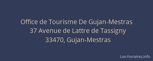 Office de Tourisme De Gujan-Mestras