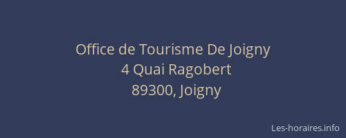 Office de Tourisme De Joigny