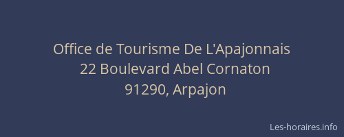Office de Tourisme De L'Apajonnais