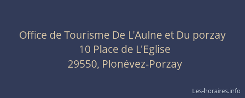 Office de Tourisme De L'Aulne et Du porzay