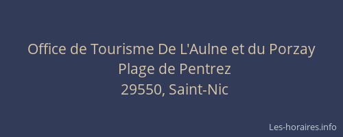 Office de Tourisme De L'Aulne et du Porzay