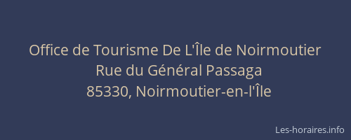 Office de Tourisme De L'Île de Noirmoutier