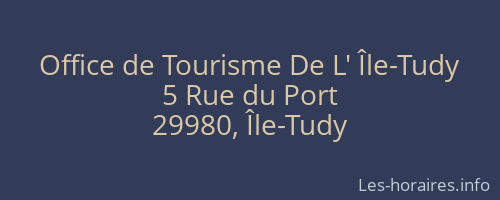 Office de Tourisme De L' Île-Tudy