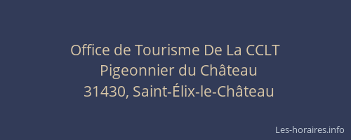 Office de Tourisme De La CCLT