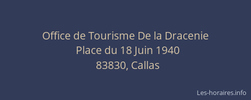Office de Tourisme De la Dracenie