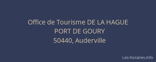 Office de Tourisme DE LA HAGUE