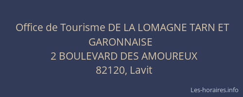 Office de Tourisme DE LA LOMAGNE TARN ET GARONNAISE