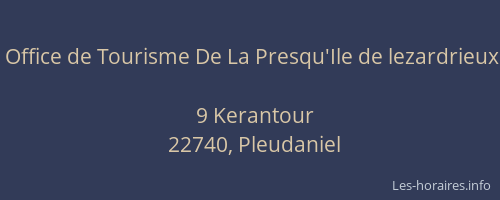 Office de Tourisme De La Presqu'Ile de lezardrieux