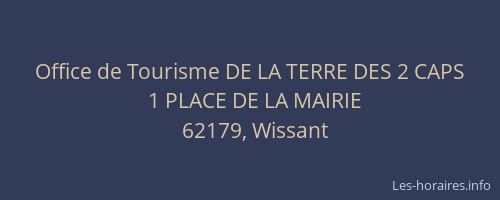Office de Tourisme DE LA TERRE DES 2 CAPS