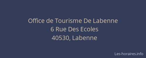 Office de Tourisme De Labenne