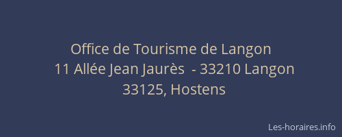 Office de Tourisme de Langon