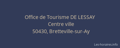 Office de Tourisme DE LESSAY