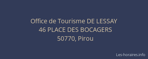 Office de Tourisme DE LESSAY