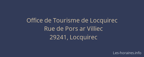 Office de Tourisme de Locquirec